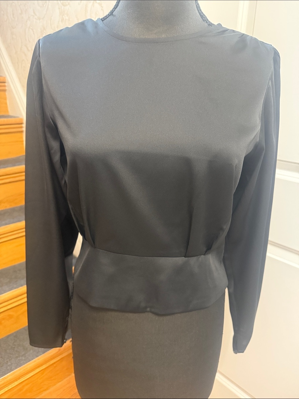 NWT Express size M  Black Long-Sleeve Women's blouse
